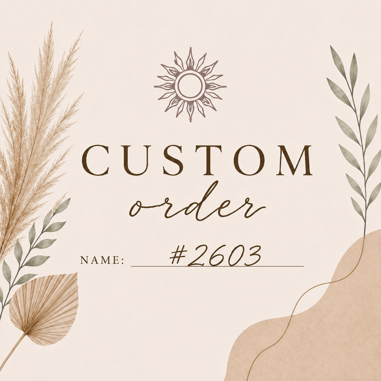 Custom Order #2603