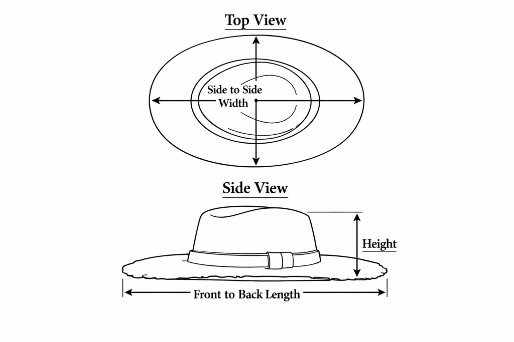 Dragonfly Design Wide Brim - Tan