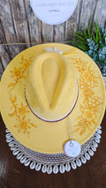Bee Kind Design Wide Brim - Yellow
