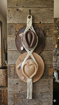 Macrame Hat Hanger - Double