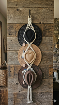 Macrame Hat Hanger - Triple