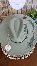 Horse Design Wide Brim - Sage