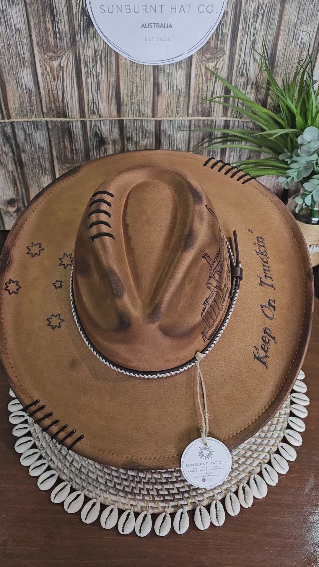 Big Rig Design Wide Brim - Camel