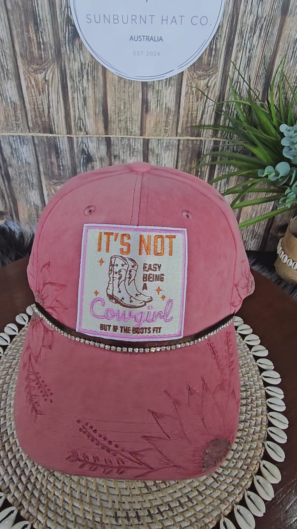 Baseball Cap If The Boots Fit - Pink