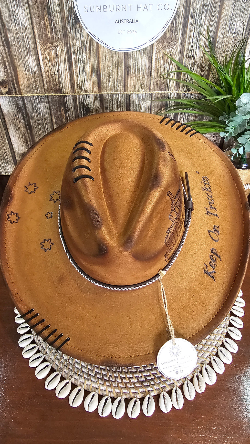 Big Rig Design Wide Brim - Camel